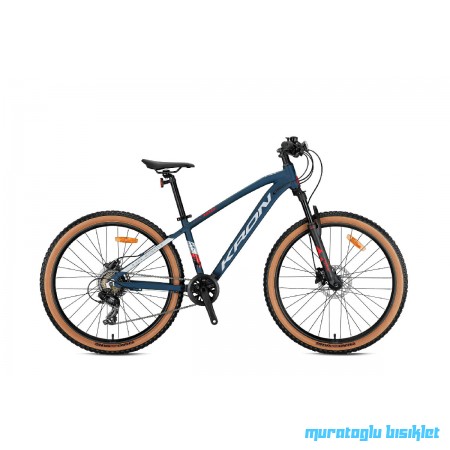 24J KRON XC 100 HD DAĞ BİSİKLETİ - MAT KOYU LACİVERT GRİ KIRMIZI - 33 KADRO