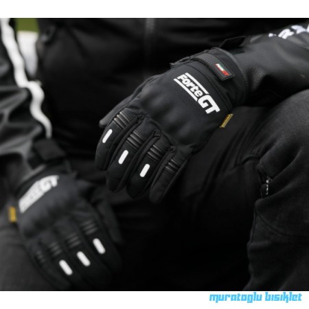 FORTE GT 07 Softshell Kışlık Korumalı Eldiven - Siyah - Medium