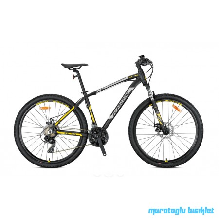 26J KRON XC75 21V VB DAĞ BİSİKLETİ - MAT SİYAH BEJ SARI - 36 KADRO