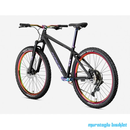 26J KRON REBEL 8V HD DAĞ BİSİKLETİ - MAT SİYAH RAİNBOW - 38 KADRO
