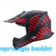 SWAY - FS-618 ALERT CROSS KASK - SİYAH KIRMIZI - LARGE BEDEN