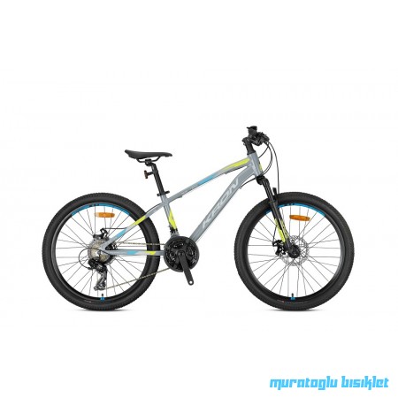 24J KRON XC75 DAĞ BİSİKLETİ - NARDO GRİ NEON SARI SİYAH MAVİ - 33 KADRO