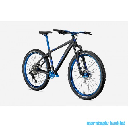27.5J KRON REBEL 8V HD DAĞ BİSİKLETİ - MAT SİYAH MAVİ - 42 kadro