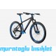 27.5J KRON REBEL 8V HD DAĞ BİSİKLETİ - MAT SİYAH MAVİ - 42 kadro