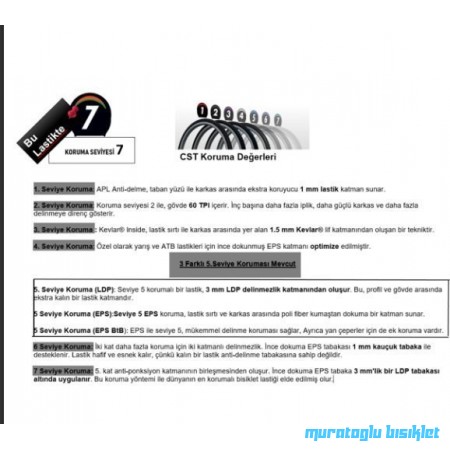 700*45 CST C1920 DIŞ LASTİK PLATINUM PROTECTOR  C EPS/LDP Zırhlı