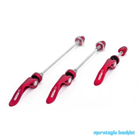 XLC QUICK RELEASE 3'LÜ SET KIRMIZI QR-L05