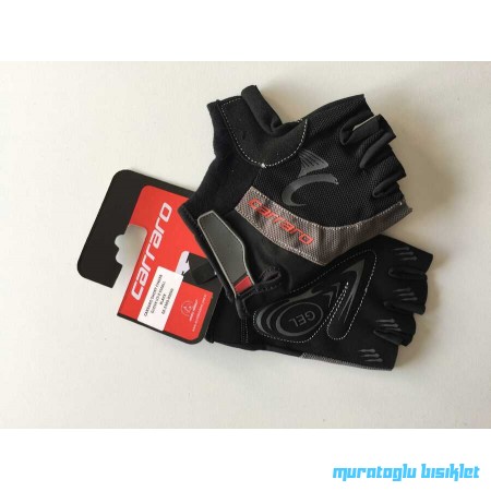CARRARO KISA PARMAK ELDİVEN V7 E - SİYAH GRİ - XL beden