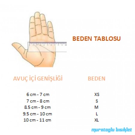 CARRARO GEL KISA PARMAK ELDİVEN CRO-008A - MAVİ - M beden