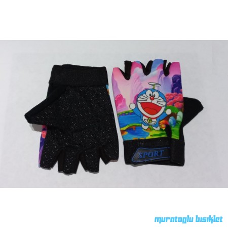 XBYC HJ-1509  KIZ ÇOCUK ELDİVENİ - DORAEMON - PEMBE MAVİ