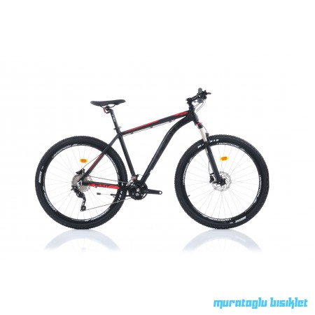29J CORELLİ ÖZEL SERİ 30 VİTES DAĞ BİSİKLETİ - SİYAH KIRMIZI GRİ - 51 kadro