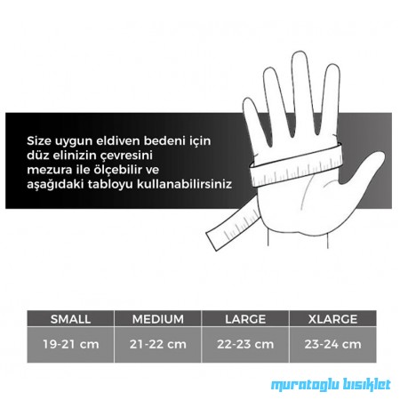 CARRARO KISA PARMAK ELDİVEN CR-23013 - KIRMIZI - L BEDEN