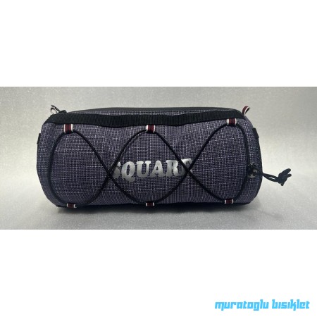 SQUARE S-795 Gidon yatay Silindir çanta - MOR SİYAH