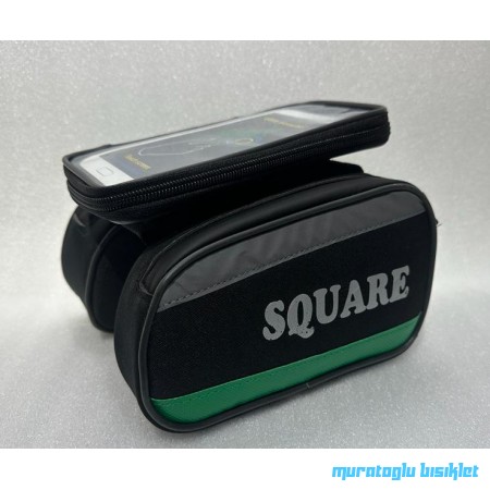 SQUARE S-250 Kadro Üstü Heybe Çanta - SİYAH YEŞİL