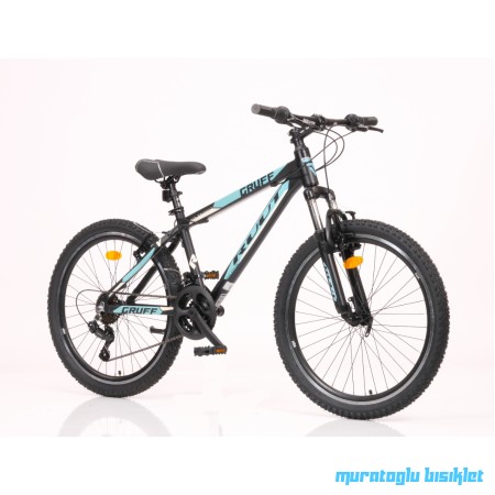 24J RUUT GRUFF VB 21V DAĞ BİSİKLETİ - SİYAH TURKUAZ - 36 KADRO