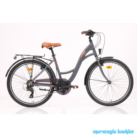 24J RUUT GLORY 21V VB BAYAN ŞEHİR BİSİKLETİ - GRİ BRONZ - 41 KADRO