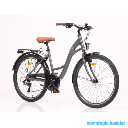 24J RUUT GLORY 21V VB BAYAN ŞEHİR BİSİKLETİ - GRİ BRONZ - 41 KADRO