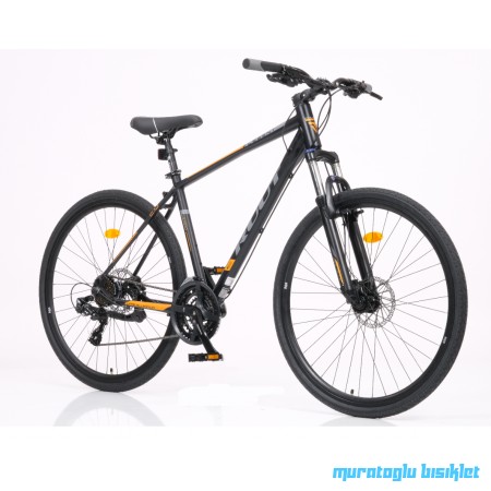 28J RUUT LEGENT 2.0 21V HD ŞEHİR BİSİKLETİ - SİYAH TURUNCU - 49 KADRO