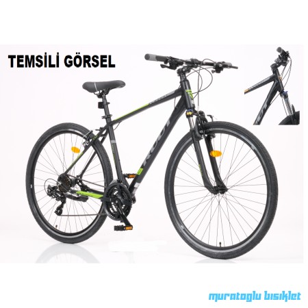 28J RUUT LEGENT 1.0 21V VB ŞEHİR BİSİKLETİ - SİYAH TURUNCU - 51 KADRO