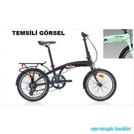 20J CARRARO FLEXI 108 KATLANIR BİSİKLET - AÇIK YEŞİL KIRMIZI