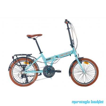 20J CARRARO FLEXI 121 21V VB KATLANIR BİSİKLET - TURKUAZ BAKIR