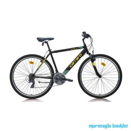 28J CARRARO ACTIVE 290 ŞEHİR BİSİKLETİ - SİYAH SARI YEŞİL - 49 KADRO