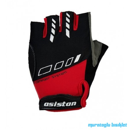 Asistan Cape Gl 400 Kısa Parmak Eldiven - Kırmızı - Large Beden
