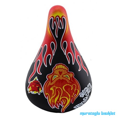 TAIWAN - BMX SELE 16-20,Erkek/Alevli - SİYAH KIRMIZI SARI