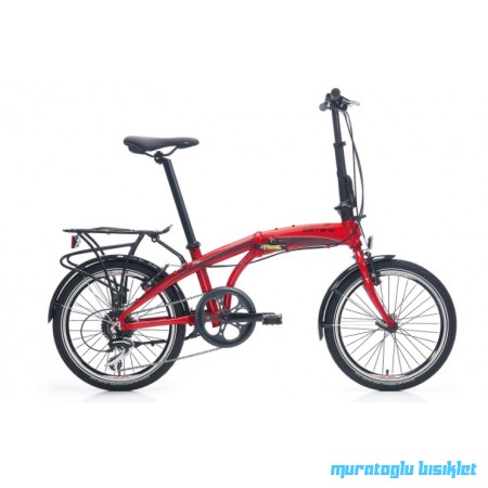 20J CARRARO FLEXI 108 KATLANIR BİSİKLET - KIRMIZI SİYAH BEYAZ