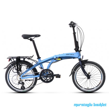20J CARRARO FLEXI 116 VB KATLANIR BİSİKLET - MAT MAVİ SİYAH KOYU MAVİ