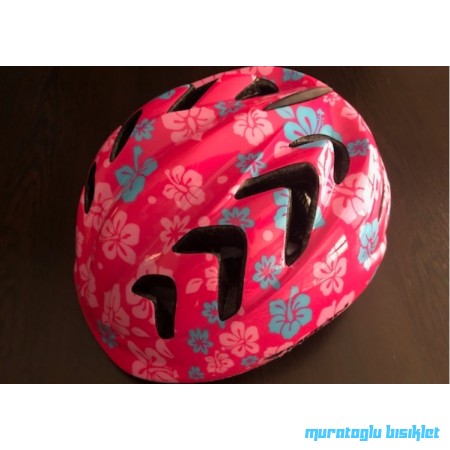 MOON M-7 ÇOCUK KASK ÇİÇEKLİ - PEMBE MAVİ - S