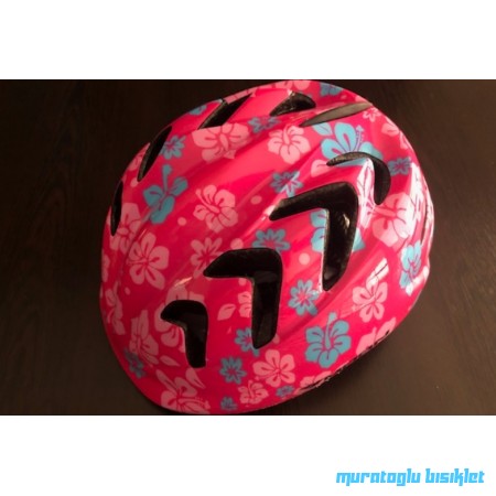 MOON M-7 ÇOCUK KASK ÇİÇEKLİ - PEMBE MAVİ - M