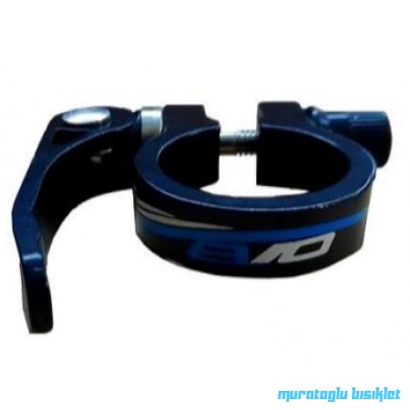 EVO 31.8mm SELE KELEPÇESİ MANDALI ALÜMİNYUM - SİYAH MAVİ