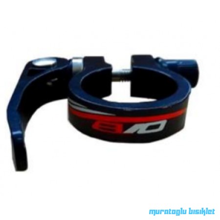 EVO 31.8mm SELE KELEPÇESİ MANDALI ALÜMİNYUM - SİYAH KIRMIZI