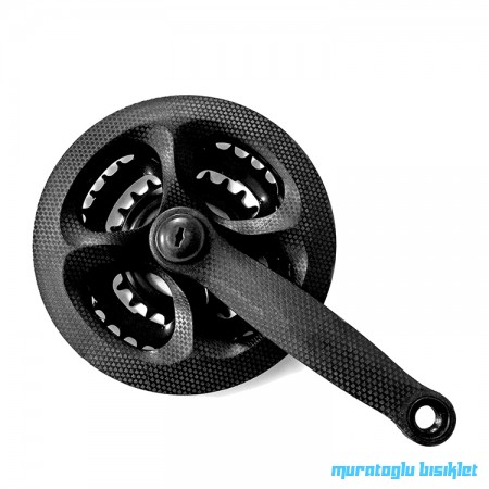 TAIWAN Ayna kol - MTB, 42x34x24T, 170mm, Karbon Desen MTB