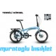 20J CARRARO FLEXI 108 HD KATLANIR BİSİKLET - GÜMÜŞ TURKUAZ KIRMIZI