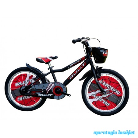 20J RUUT SPORT ÇOCUK BİSİKLETİ - SİYAH KIRMIZI