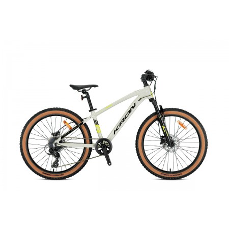 26J KRON XC 100 HD DAĞ BİSİKLETİ - BEJ NEON SARI SİYAH - 36 KADRO