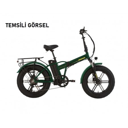 20J BİSAN E-FOLDING F3 7V HD ELEKTRİKLİ KATLANIR BİSİKLET - HAKİ - 43 KADRO