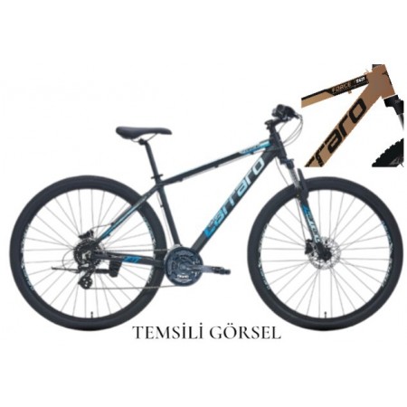 27.5J CARRARO FORCE 750 HD DAĞ BİSİKLETİ -BRONZ SİYAH BEYAZ - 38