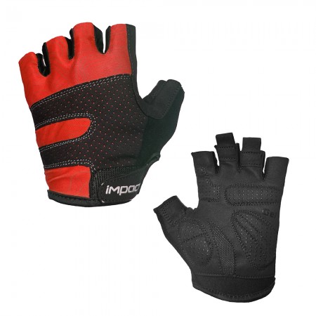 IMPACT Eldiven - IMPACT PEAK, Jelli, Kısa Parmak, Kırmızı - Large