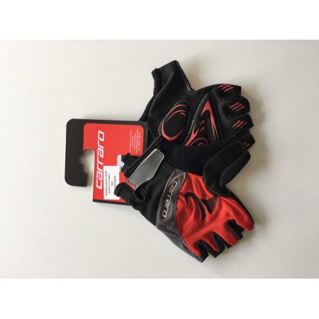 CARRARO KISA PARMAK ELDİVEN V7 A - SİYAH KIRMIZI - L beden