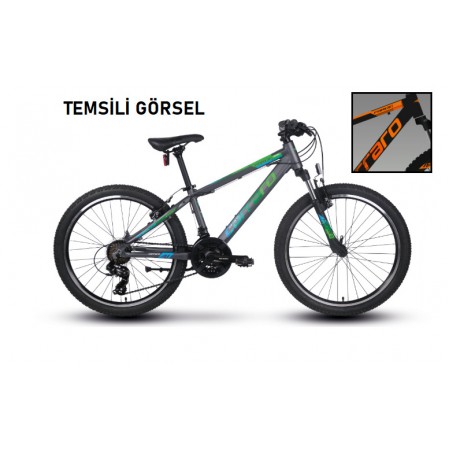 24J CARRARO FORCE 400 DAĞ BİSİKLETİ - ANTRASİT TURUNCU