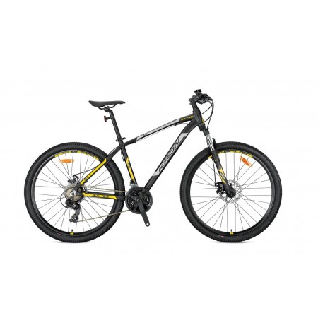 27,5J KRON XC75 21V VB DAĞ BİSİKLETİ - MAT SİYAH BEJ NEON SARI - 38 KADRO