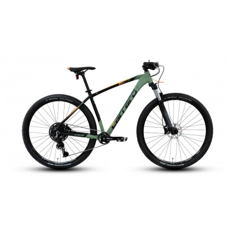 29J CARRARO BIG 2910 10V HD DAĞ BİSİKLETİ - MAT BAMBU YEŞİLİ SİYAH TURUNCU - 48 KADRO