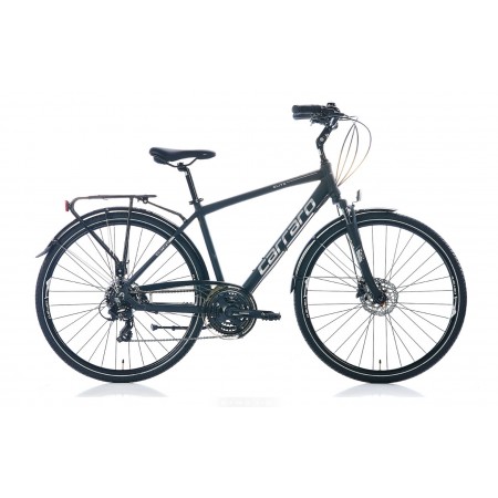 28J CARRARO ELITE 706 HD ŞEHİR BİSİKLETİ - MAT SİYAH GRİ - 48 KADRO
