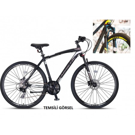 28J ÜMİT MAGNETIC V ŞEHİR BİSİKLETİ - SİYAH LİME -  51