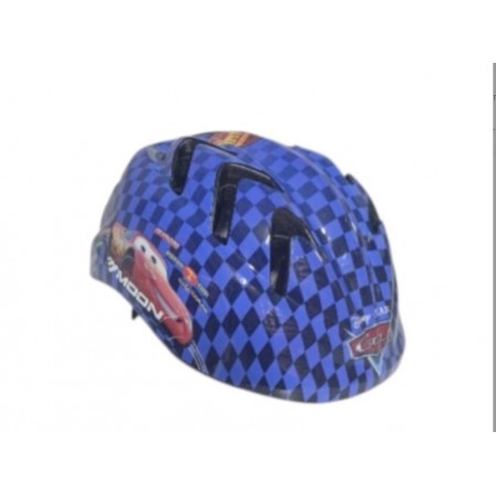 MOON M-7 ÇOCUK KASK ARABALAR KARELİ - MAVİ - S