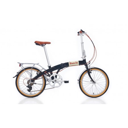 20J BİANCHİ FOLDING NEW VINTAGE KATLANIR BİSİKLET -  SİYAH KREM
