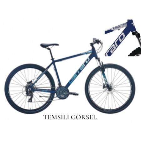 27.5J CARRARO FORCE 720 DAĞ BİSİKLETİ - METALİK MAVİ GÜMÜŞ - 43