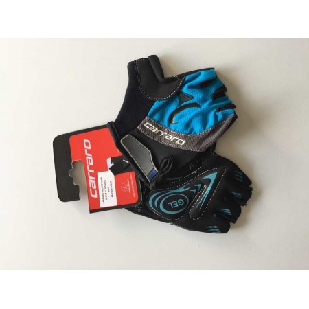 CARRARO KISA PARMAK ELDİVEN V7 B - SİYAH MAVİ - XL beden